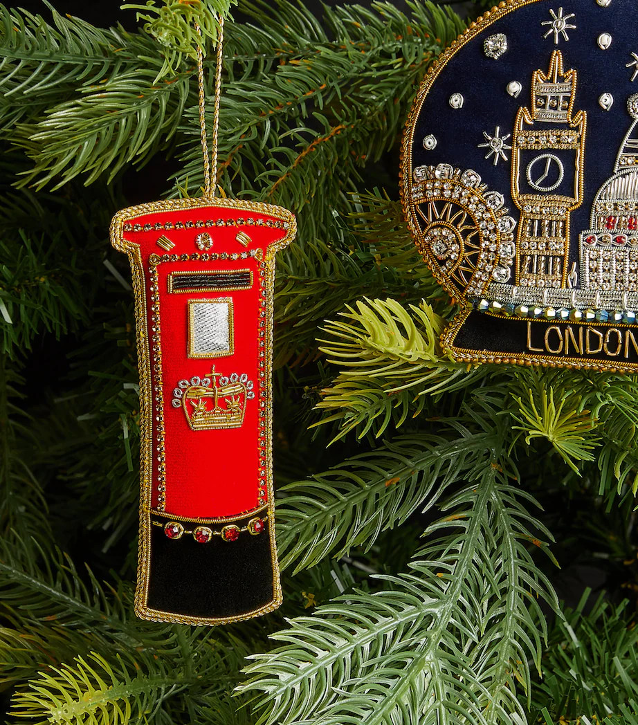Multi Beaded Post Box Tree Decoration | Harrods