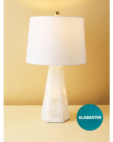 26in Alabaster Table Lamp | HomeGoods