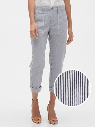 Girlfriend Stripe Khakis | Gap Factory