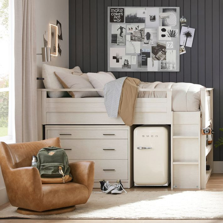 Sleep & Study® Low Loft Bed | Pottery Barn Teen