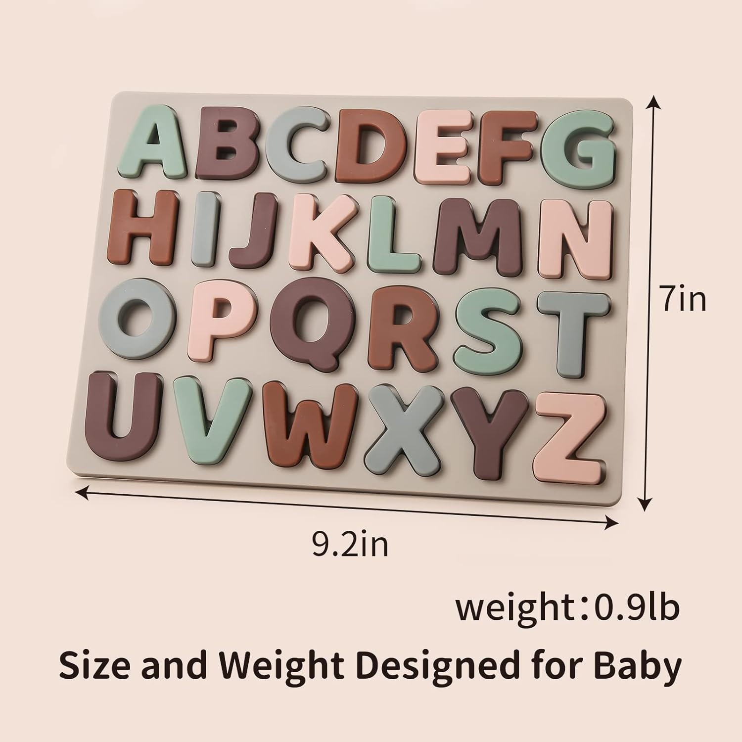 Mamimami Home Silicone Alphabet Puzzle Montessori ABC Letter Toy Board for Kids Preschool Boys & ... | Amazon (US)