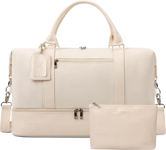 Oeihuivt Weekender Bags For Women With Shoe Compartment Large Capacity Travel Overnight Bags Perf... | Amazon (US)