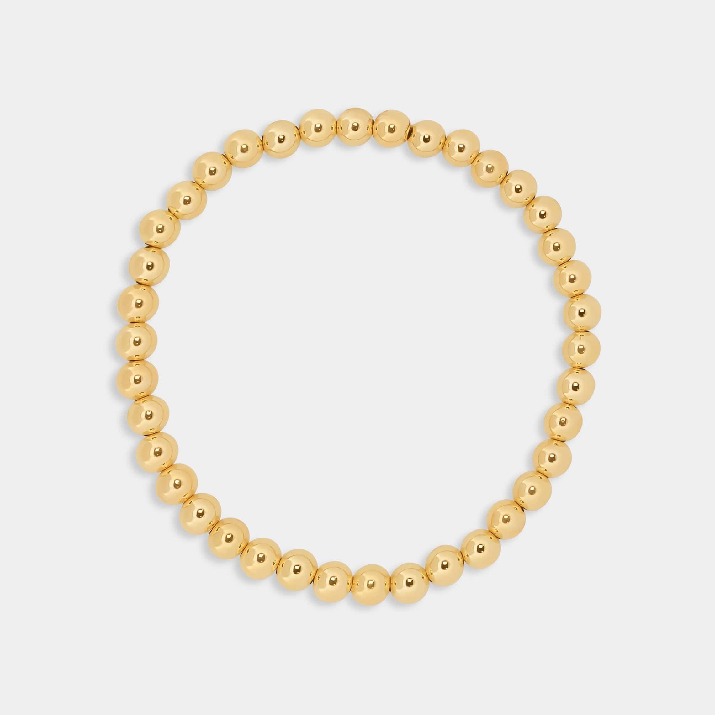 Gold Beaded Bracelet | LINK'D THE LABEL