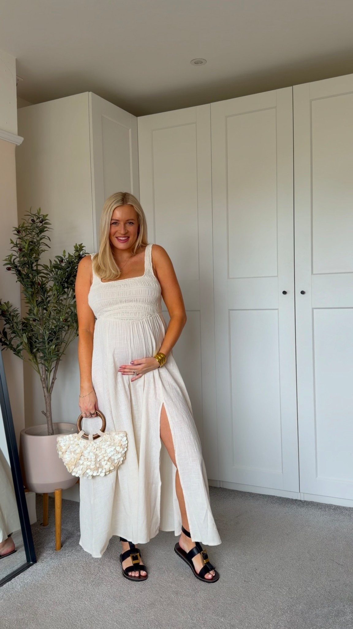 Cream linen maxi dress🤍

Holiday outfit, bump friendly dress, spring dress, cream maxi dress 

#LTKsummer #LTKdresses #LTKuk