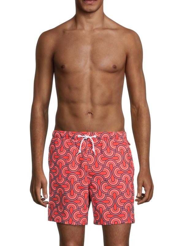 ​Abstract-Print Swim Shorts | Saks Fifth Avenue OFF 5TH