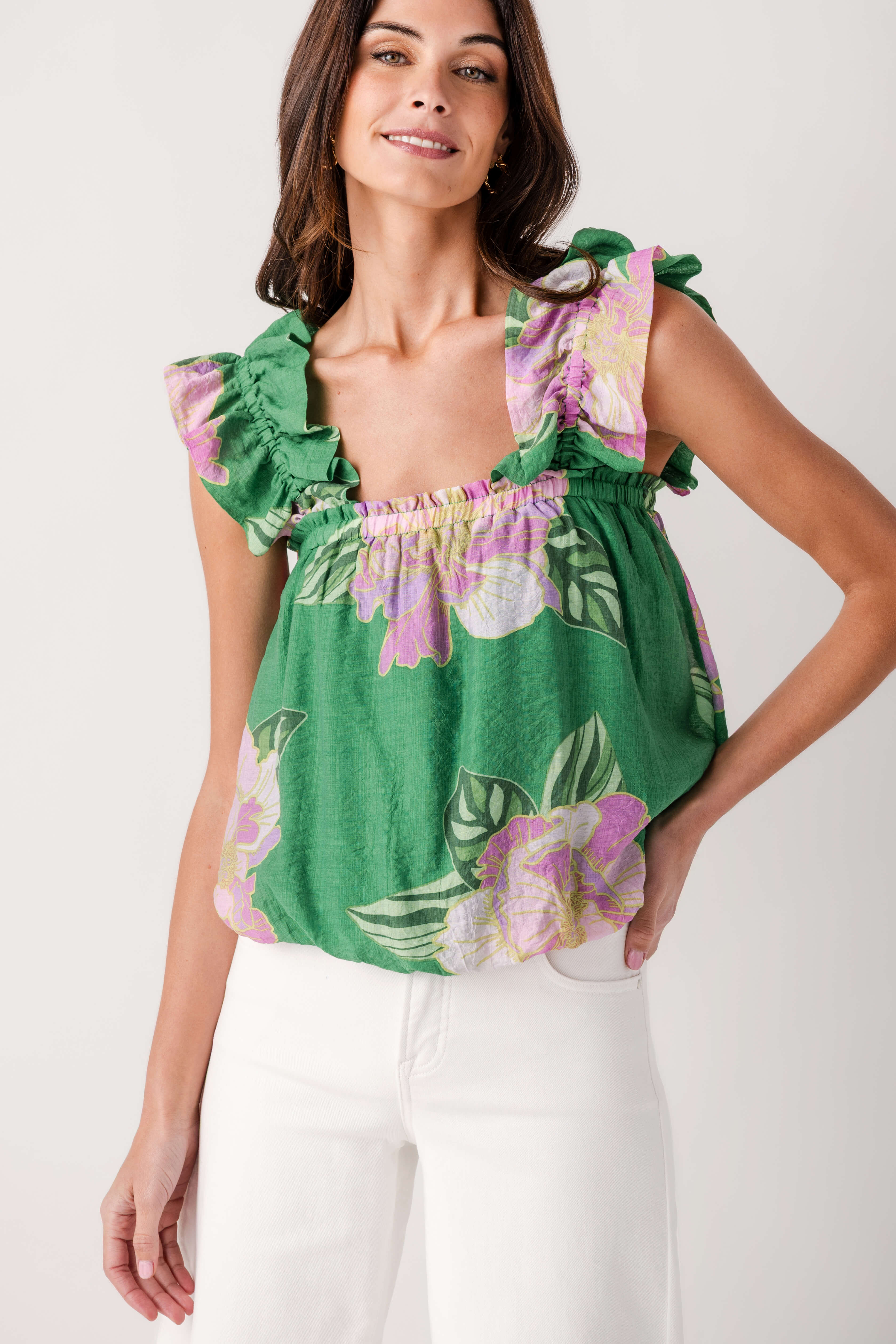 THML Garden Party Bubble Top | Social Threads