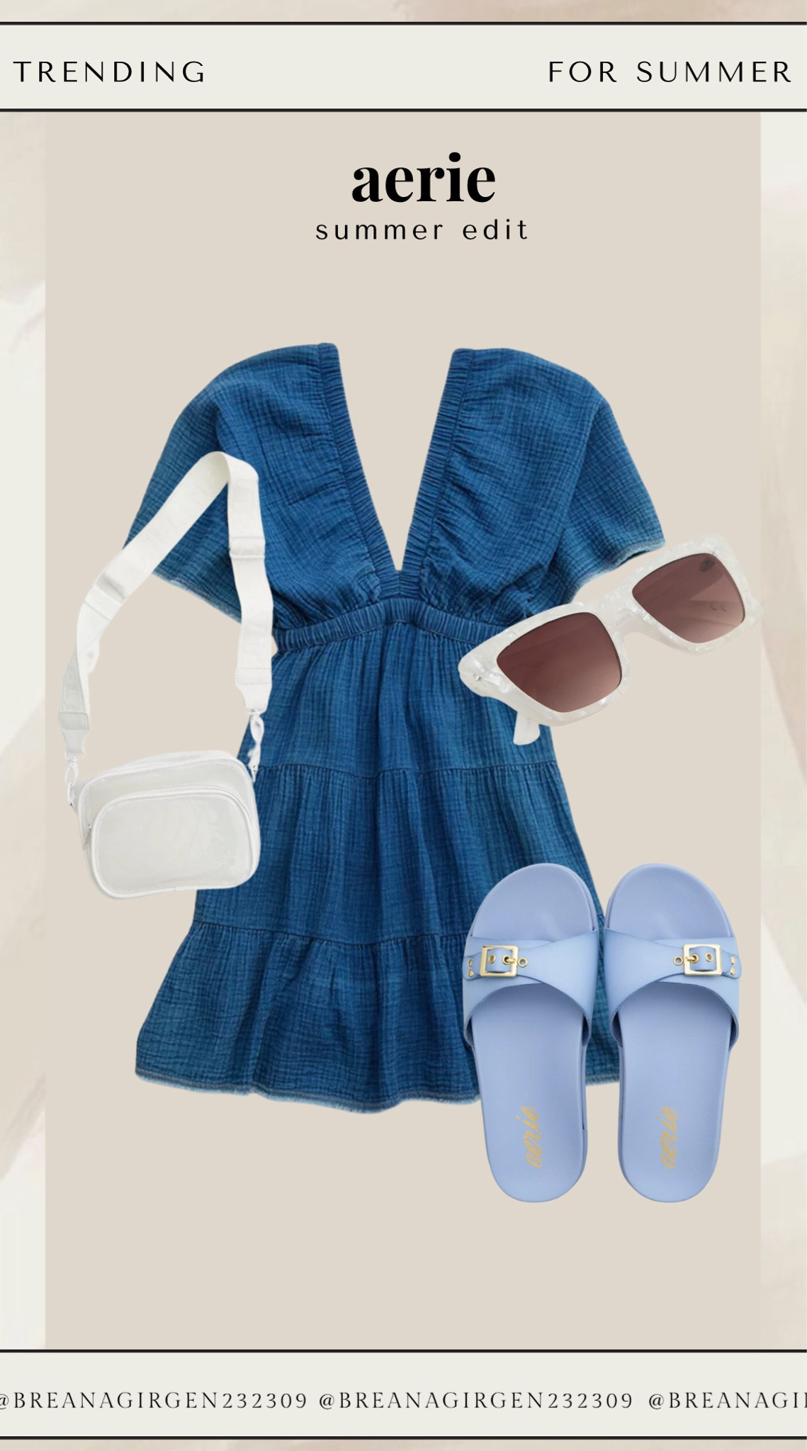 Summer outfit, from Aerie. These slides are trending for this summer.






Summer dress, shortsleeved dress, sunglasses, belt bag, sandals, summer outfits, aerie outfits

#LTKStyleTip #LTKFindsUnder100 #LTKItBag