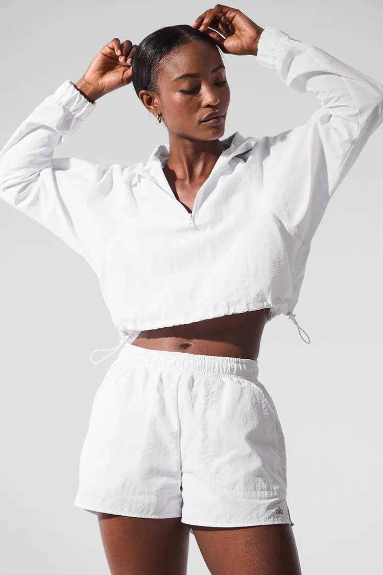 Cropped 1/4 Zip Alumni Pullover | Alo Yoga (US)