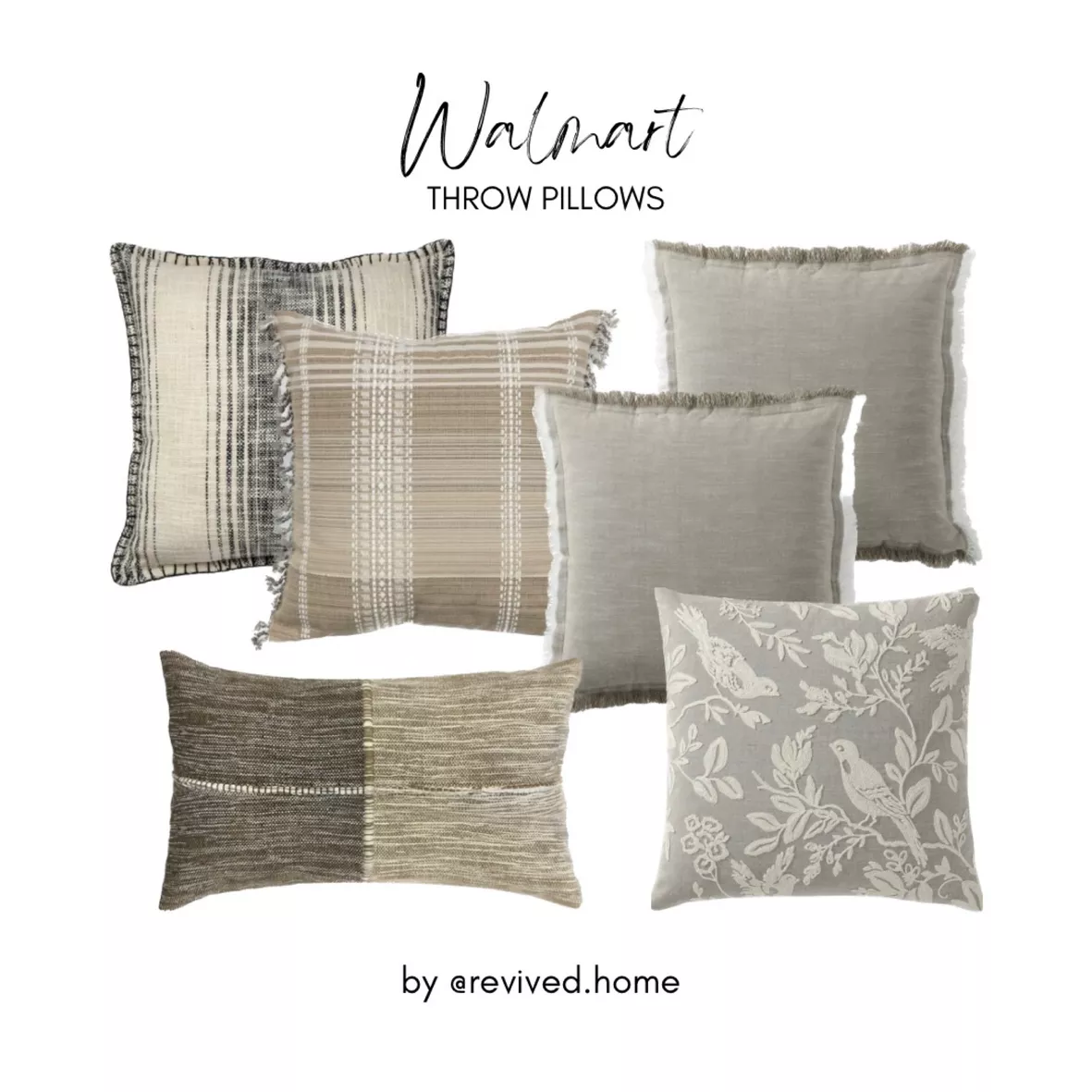 walmart throw pillows