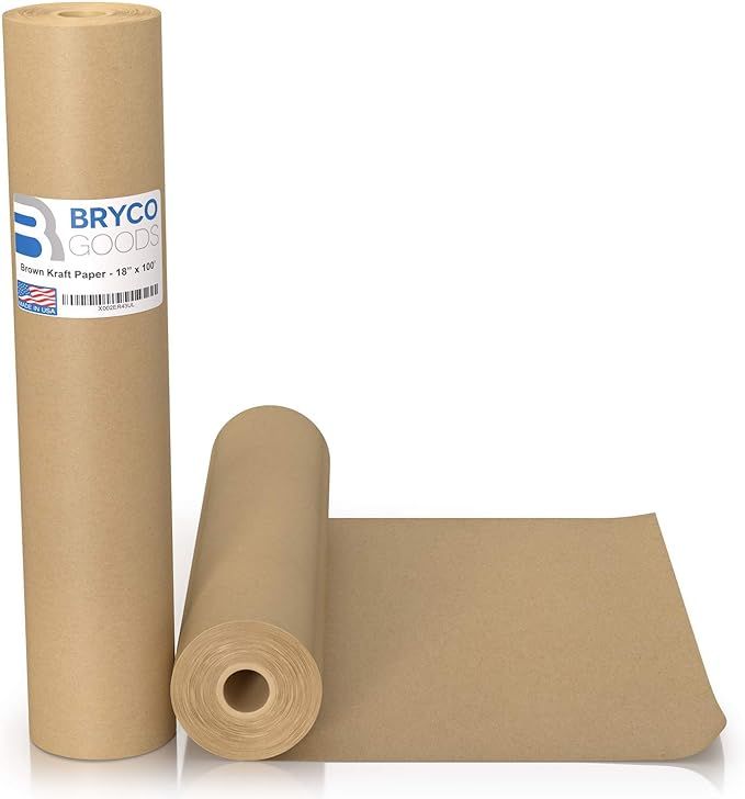 Amazon.com: Brown Kraft Paper Roll - 18" x 1,200" (100') Made in The USA - Ideal for Packing, Mov... | Amazon (US)