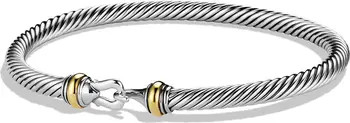 Cable Buckle Bracelet with Gold, 4mm | Nordstrom