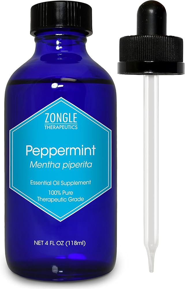 Zongle Peppermint Oil, Safe to Ingest, Mentha Piperita, 4 OZ | Amazon (US)