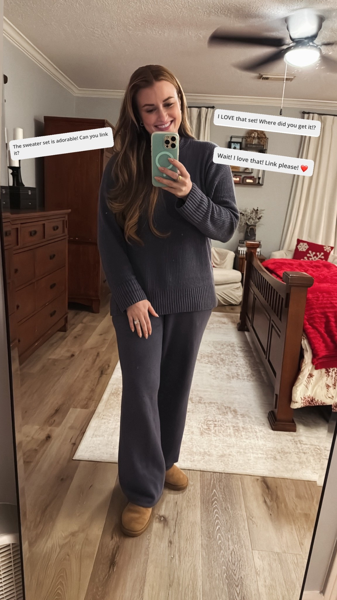 Had some questions about the sweater set I’m wearing today and it would also make a great gift! Unfortunately it looks like the color I’m wearing is sold out (Inkwell) but does come in other colors and I linked something similar. Hurry! It’s selling out fast! Linking everything for you now & wishing all of you a VERY Happy Thanksgiving! ❤️🦃

#LTKootd #LTKFindsUnder50 #LTKHoliday