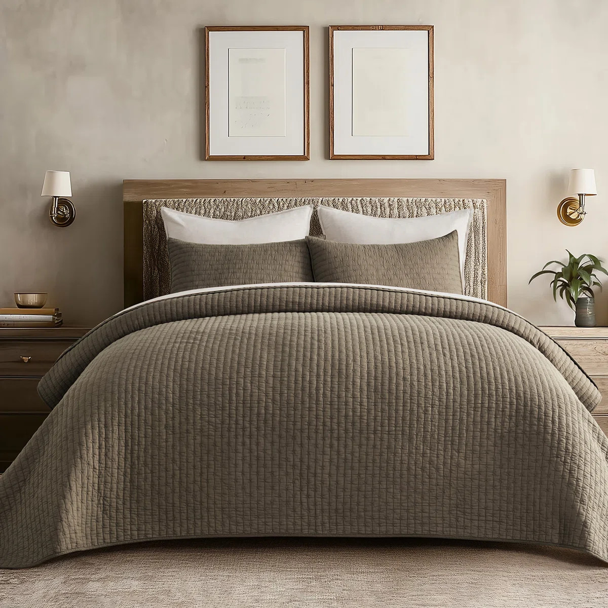 Cross Stitch Cotton Quilt set | Wayfair North America