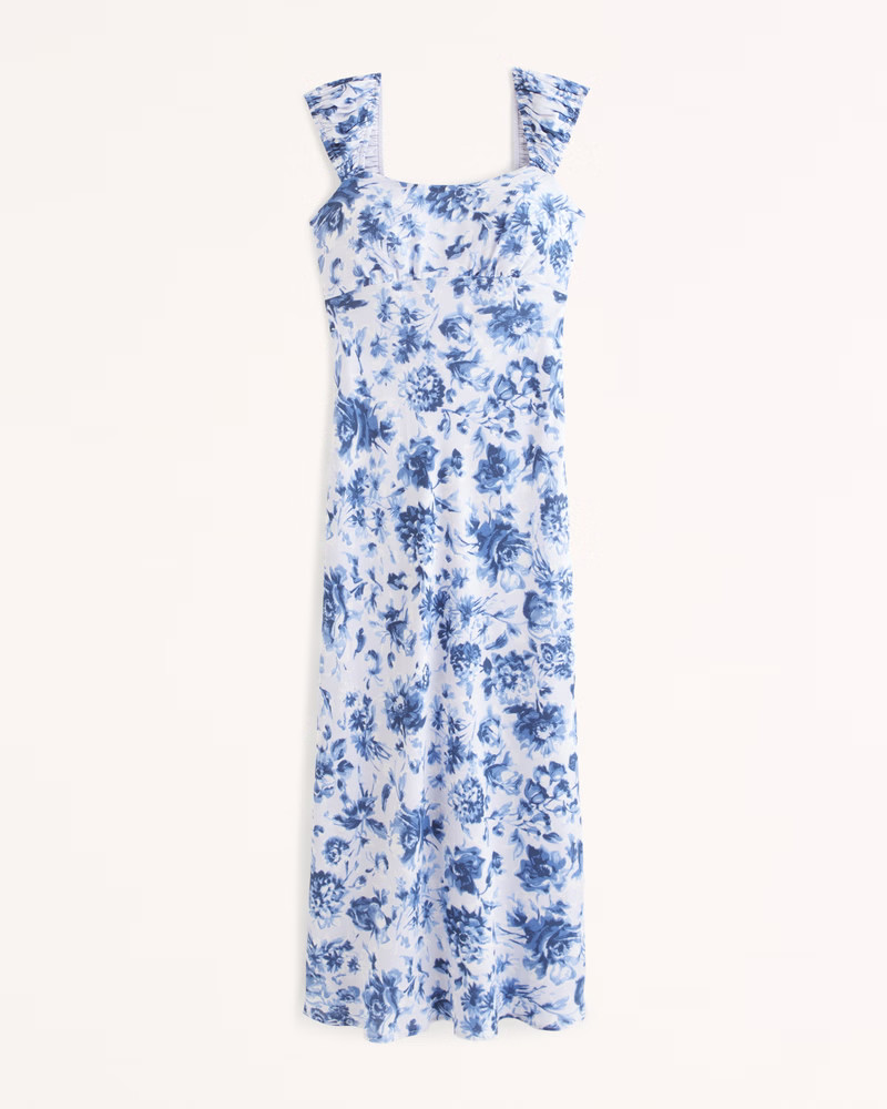 Women's Slip Midi Dress | Women's | Abercrombie.com | Abercrombie & Fitch (US)