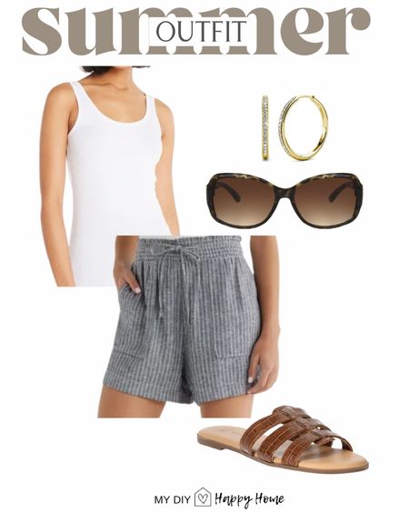 Easy summer outfit idea

•rib tank 
•linen blend shorts
•summer sandals
•gold hoops
•sunglasses 


Summer outfit, outfit idea, mom fashion , fashion inspiration, Walmart fashion , Walmart, Walmart finds, affordable fashion 

#LTKShoeCrush #LTKMidsize #LTKSeasonal