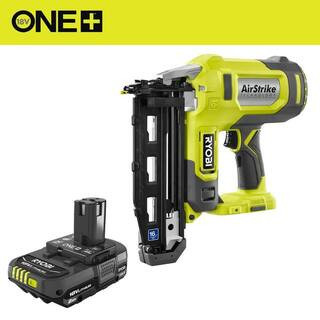 ONE+ 18V 16-Gauge Cordless AirStrike Finish Nailer with 2.0 Ah Battery | The Home Depot