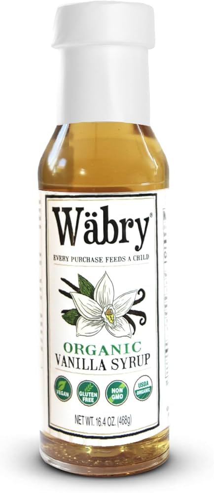 Wäbry Organic Vanilla Syrup – 16.4oz (468g), Natural Coffee Syrup, Perfect for Lattes, Matcha,... | Amazon (US)
