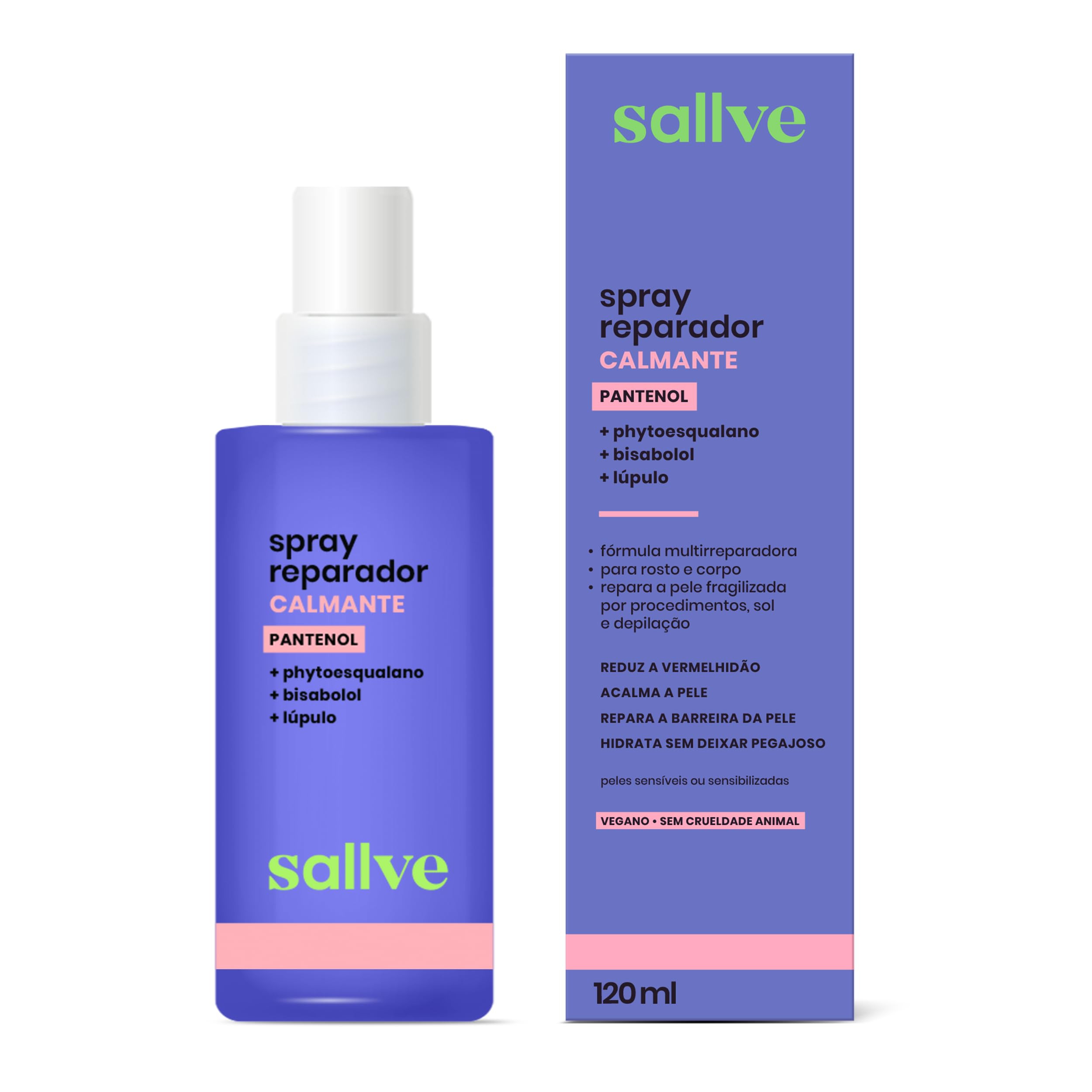 Sallve Spray Reparador Calmante 120Ml | Amazon (BR)