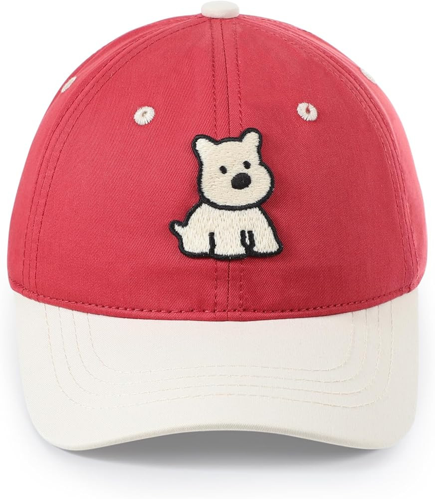 Kids Baseball Hat Dog Embroidered Baseball Cap Toddler Trucker Hat Adjustable Hats for Boys Girls... | Amazon (US)