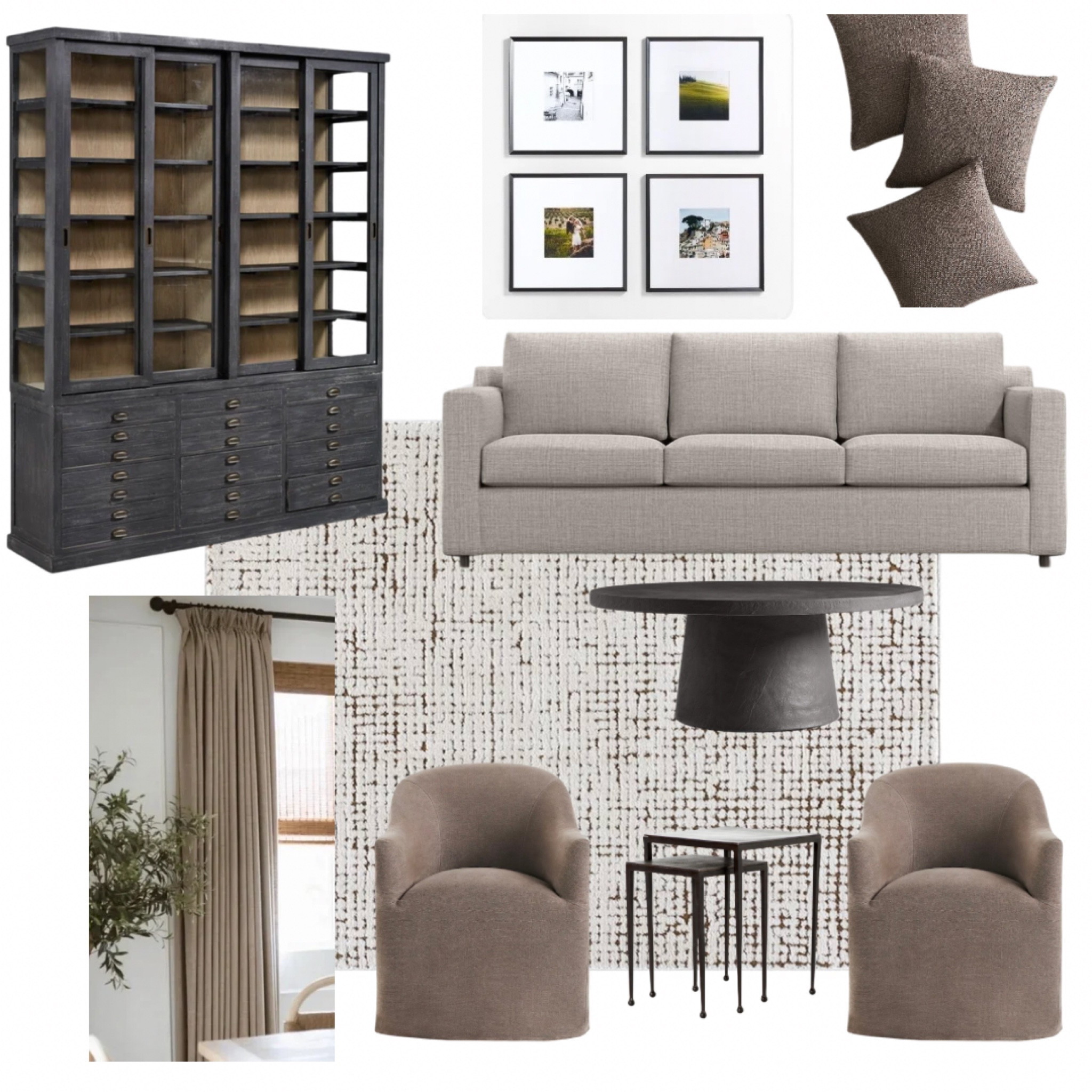 Jill’s sitting room 

She has this  existing rug which I love and incorporated it into the design. Her sitting room is open to her dining room and she has a larger floor mirror separating the two spaces. I suggested that she move the mirror to her sitting room and center it and then add an oversized piece of furniture, such as this bookcase  

#LTKFindsUnder50 #LTKFindsUnder100 #LTKHome