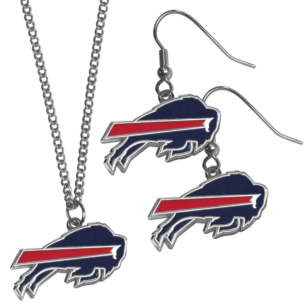 Siskiyou Sports NFL unisex-adult Dangle Earrings and Chain Necklace Set | Amazon (US)