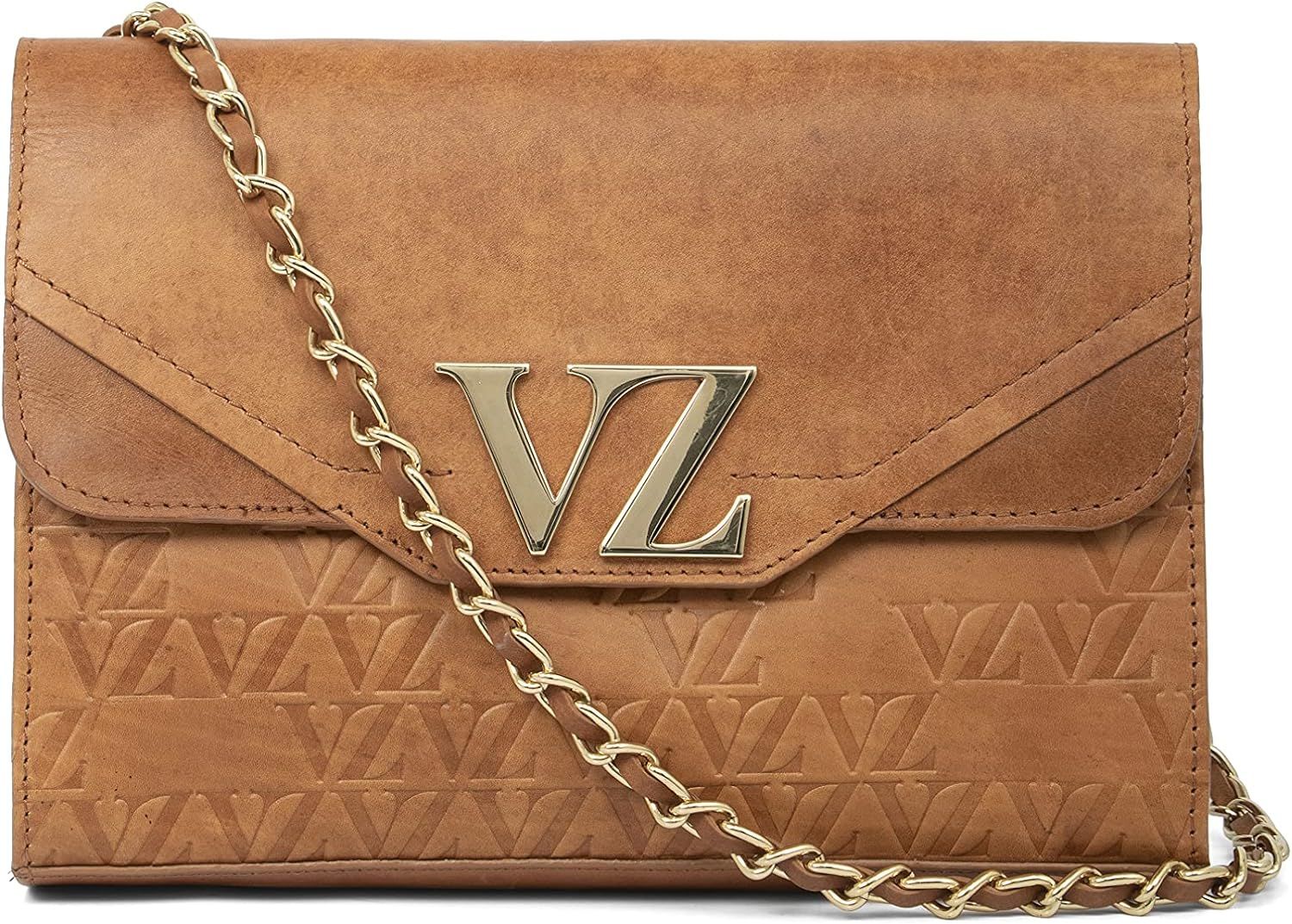 VELEZ Leather Crossbody Bag for Women - Hands Free Genuine Designer Leather Purse | Amazon (US)