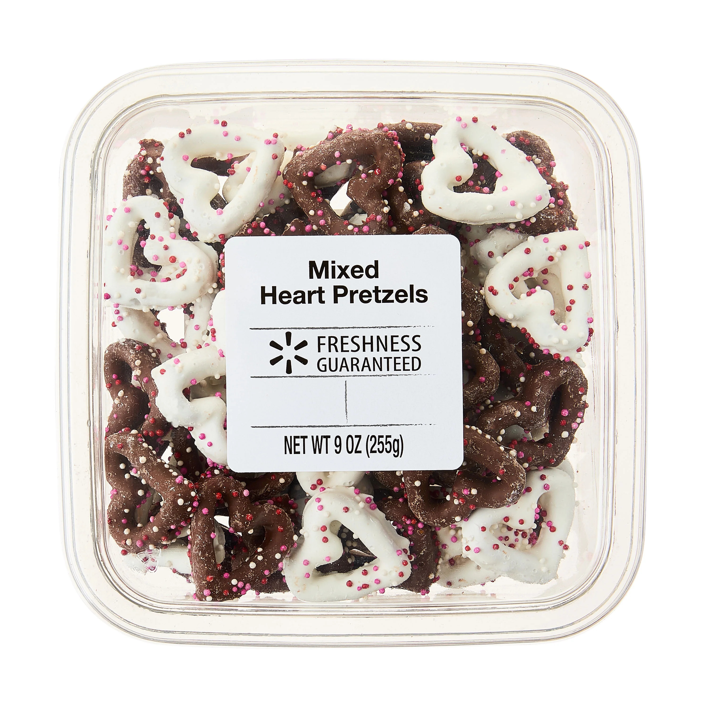 Freshness Guaranteed Valentine's Day Heart Pretzels, Chocolate And White Coated, 9 oz | Walmart (US)