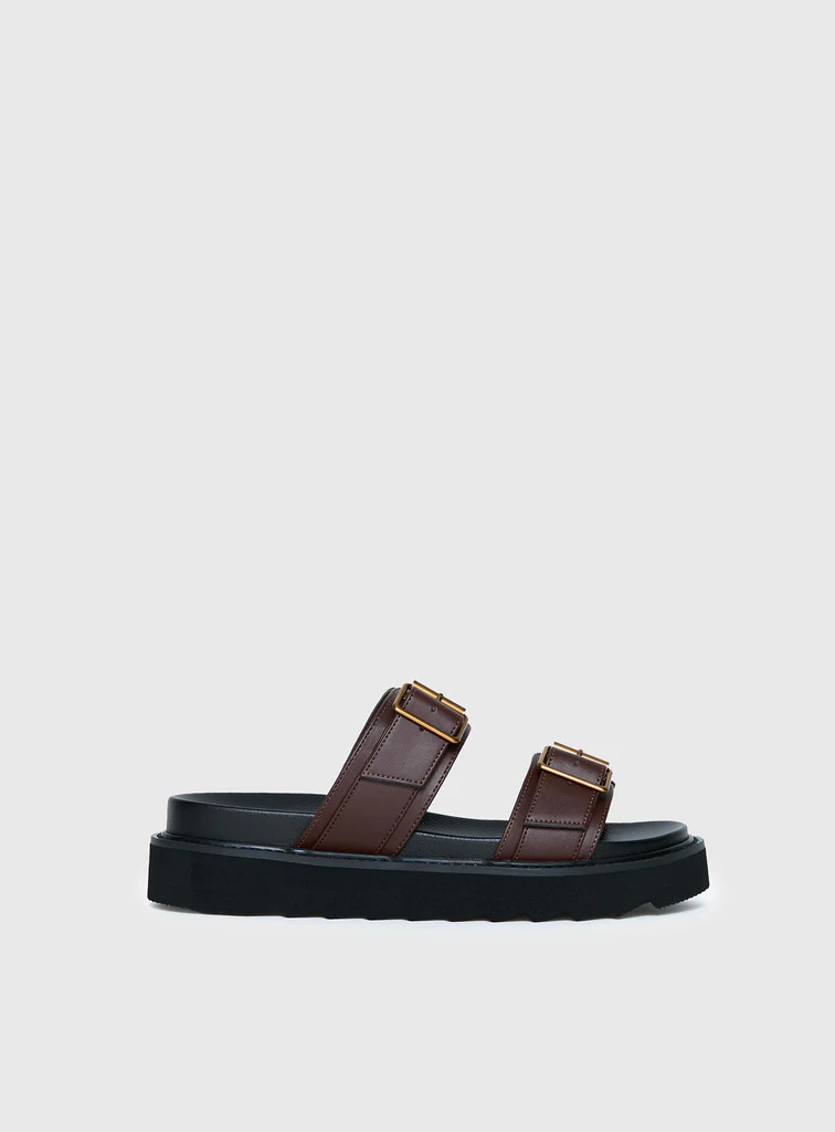 Ma Belle Sandals Chocolate | Princess Polly US