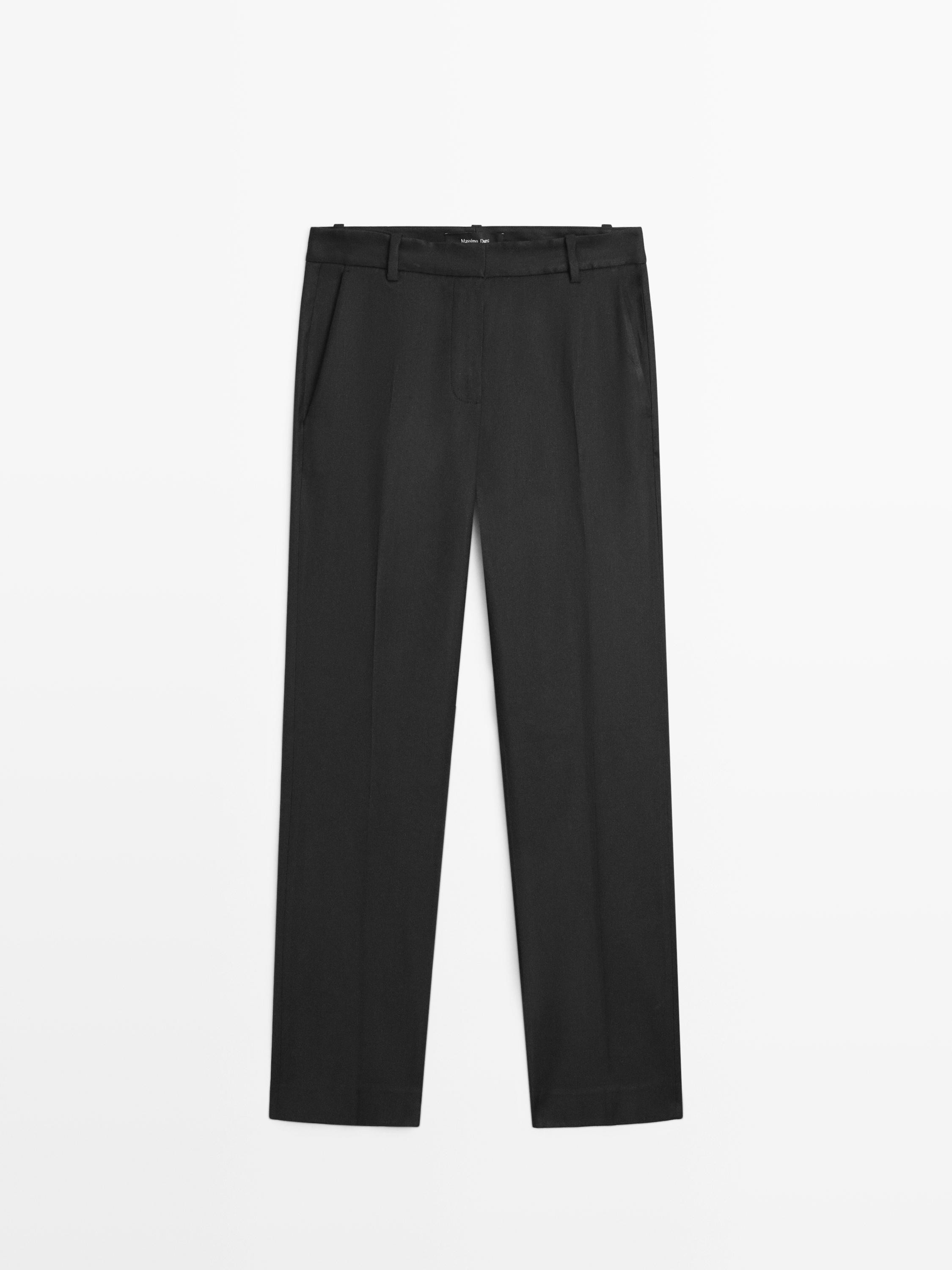 Straight-Fit Hose aus Leinen | Massimo Dutti DE