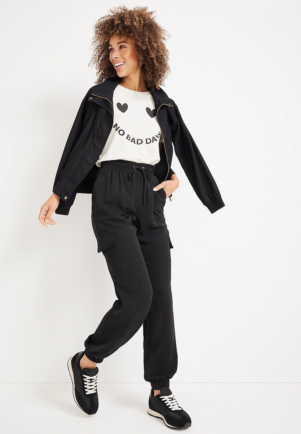 High Rise Cargo Jogger | Maurices