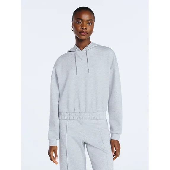 Scoop Women's and Women's Plus New Scubaknit Pullover Hoodie, Sizes XS-4X | Walmart (US)