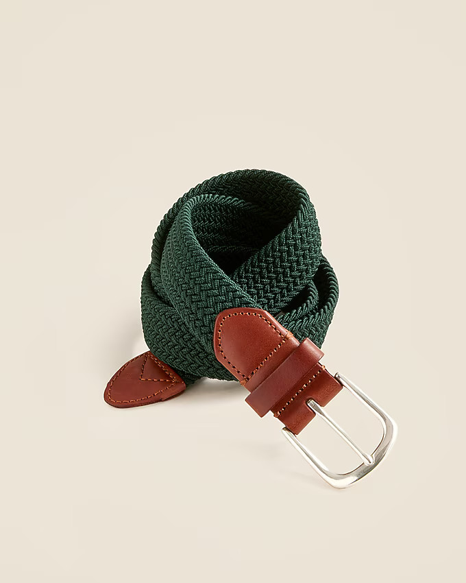 Woven elastic belt with round buckle | J. Crew US