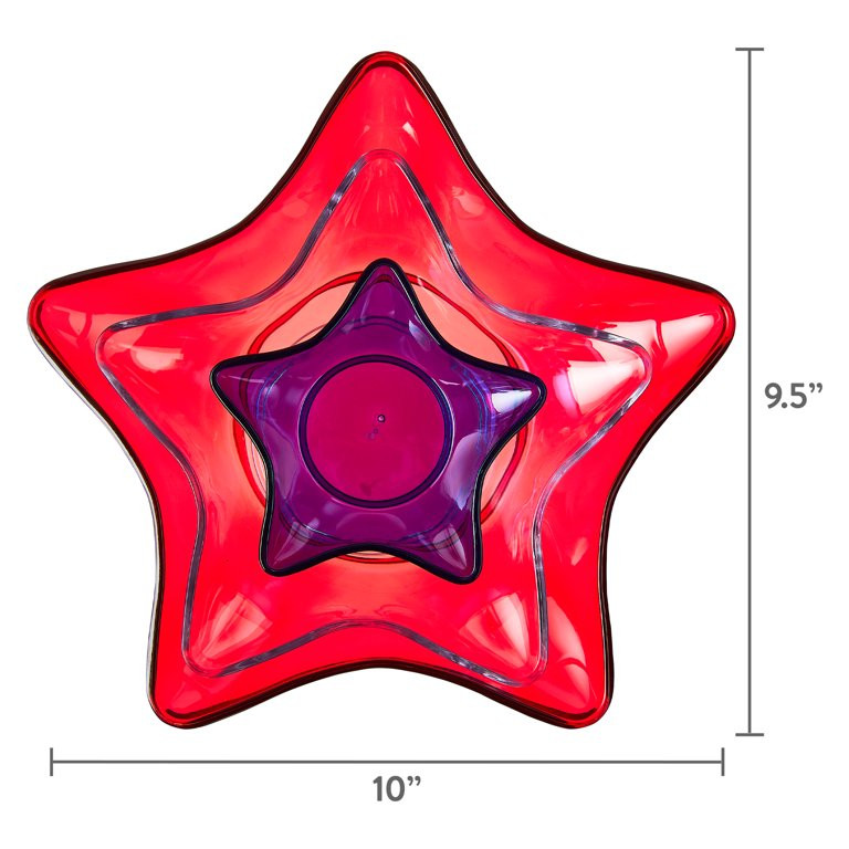 Patriotic Nested Star Bowls, 3 Pack, by Way To Celebrate | Walmart (US)