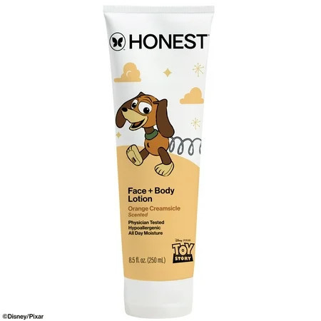 The Honest Company Disney Pixar's Toy Story Face and Body Lotion in Orange Creamsicle, 8.5 fl oz - Hypoallergenic Moisturizing Care | Walmart (US)