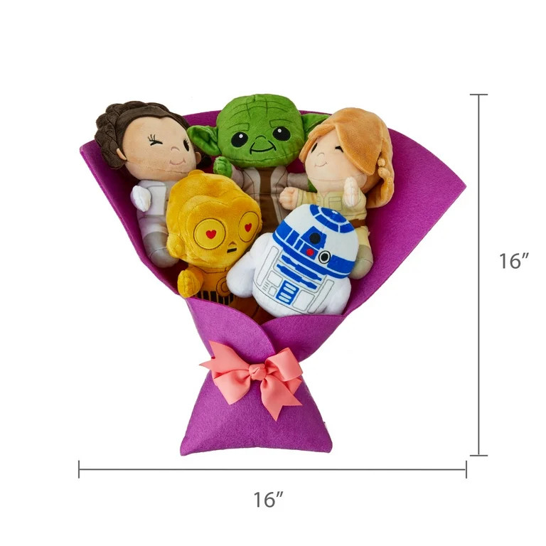 Star Wars™ Large Plush Valentine’s Bouquet with Luke Skywalker, Princess Leia, Yoda, C-3PO, R... | Walmart (US)