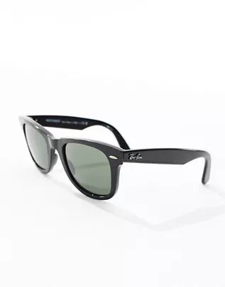 Ray-Ban original wayfarer classic sunglasses in black 0RB2140 | ASOS (Global)