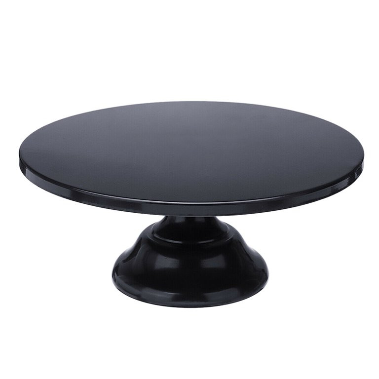 12 Inch Iron Round Cake Stand Cake Plate Pedestal Dessert Holder Wedding Birthday Party-Black | Walmart (US)