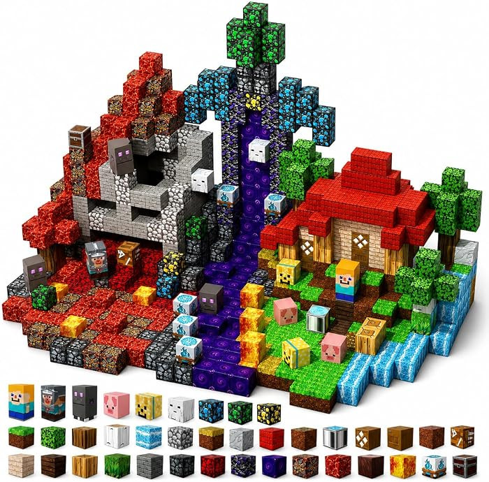 200 PCS 0.8in Magnetic Blocks - Magnet Toys for Kids, Magnetic Building Blocks Cubes, Stacking Ma... | Amazon (US)