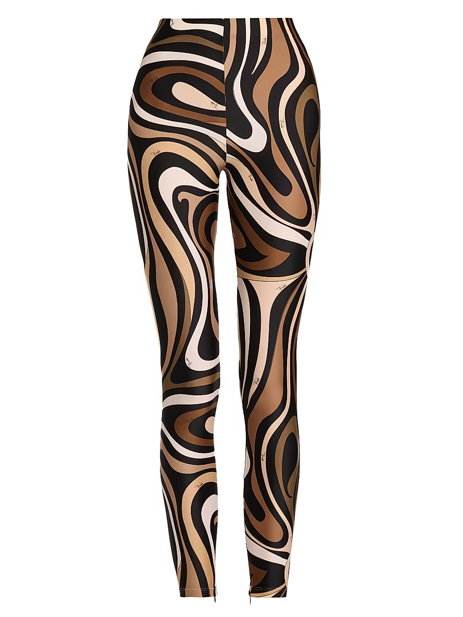Women's Passepartout Mid-Rise Leggings - Black Gold - Size XS | Saks Fifth Avenue