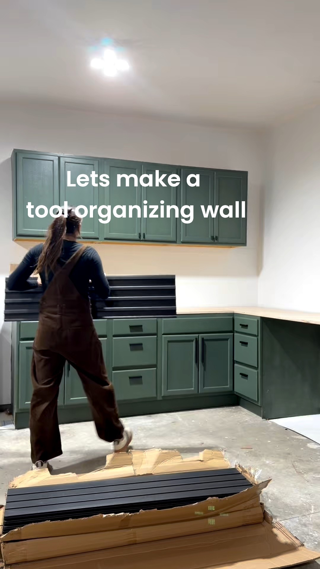 The garage revamp is finally getting organized! We used a PVC slat wall with hooks to organize our tools 

#LTKHome