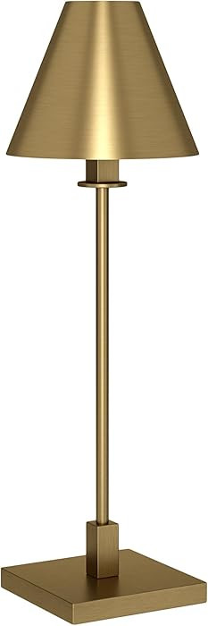 Henn&Hart 28" Modern 1-Light Table Lamp with Gold Metal Cone Shade for Dining Room, Living Room, ... | Amazon (US)