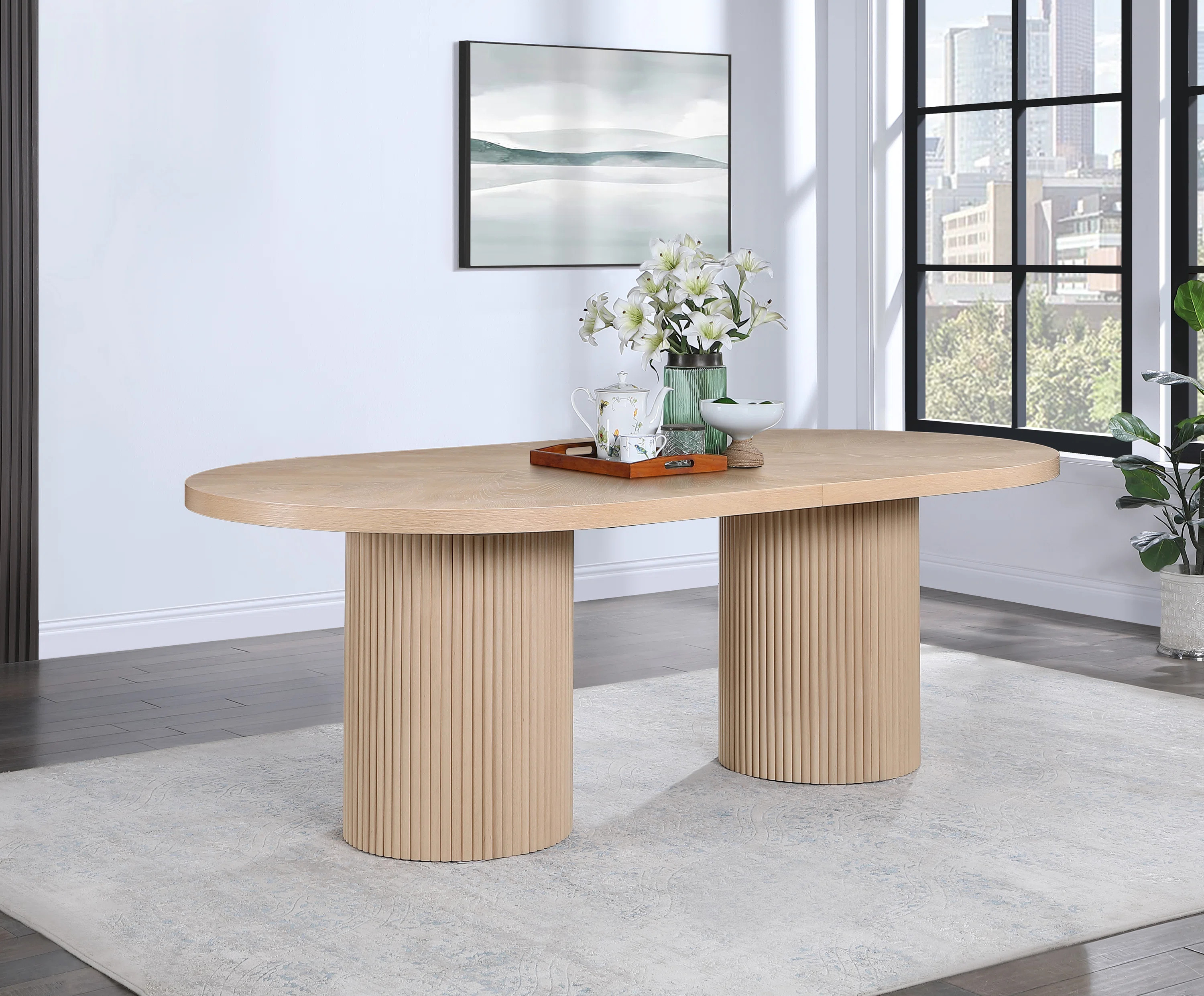 Ivona Oak Dining Table | Wayfair North America