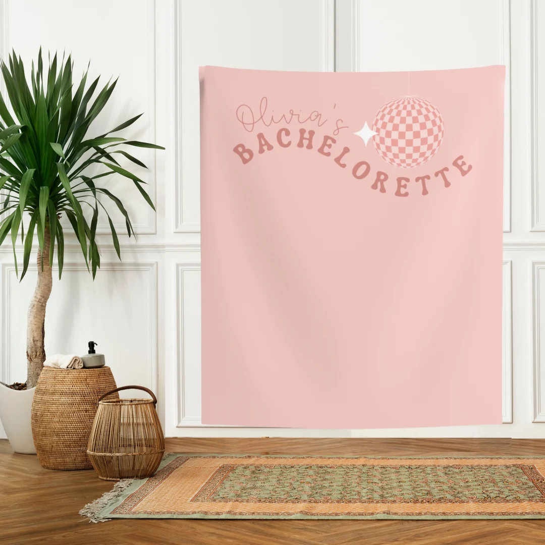 Disco Bachelorette Party Backdrop, Disco Cowgirl Bachelorette Sign, Retro Bachelorette Banner, Disco | Etsy (US)