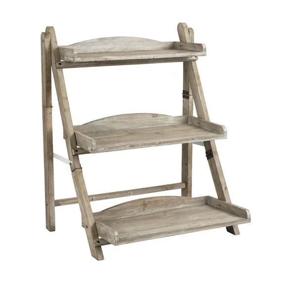 Better Homes and Gardens 3 Tier Wooden Plant Ladder Stand | Walmart (US)