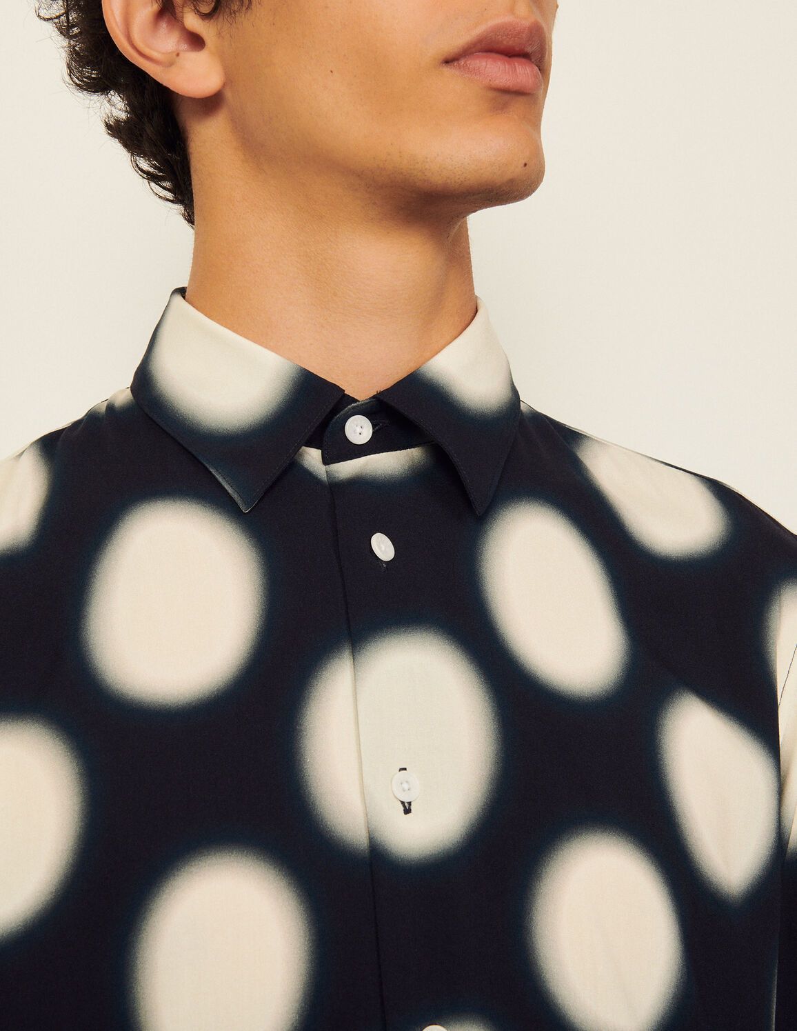 Printed viscose shirt | Sandro (DE, FR & UK)