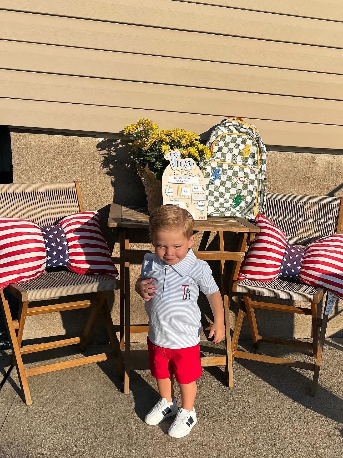 Toddler Boy First Day of Nursery School 🍎

#LTKFamily #LTKKids