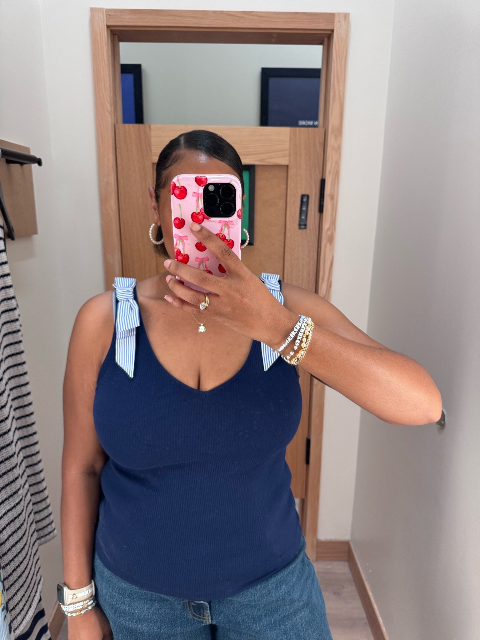 Love this bow tie top!! I love an elevated basic and it fits tts wearing large

summer outfits

#LTKootd #LTKSeasonal #LTKMidsize