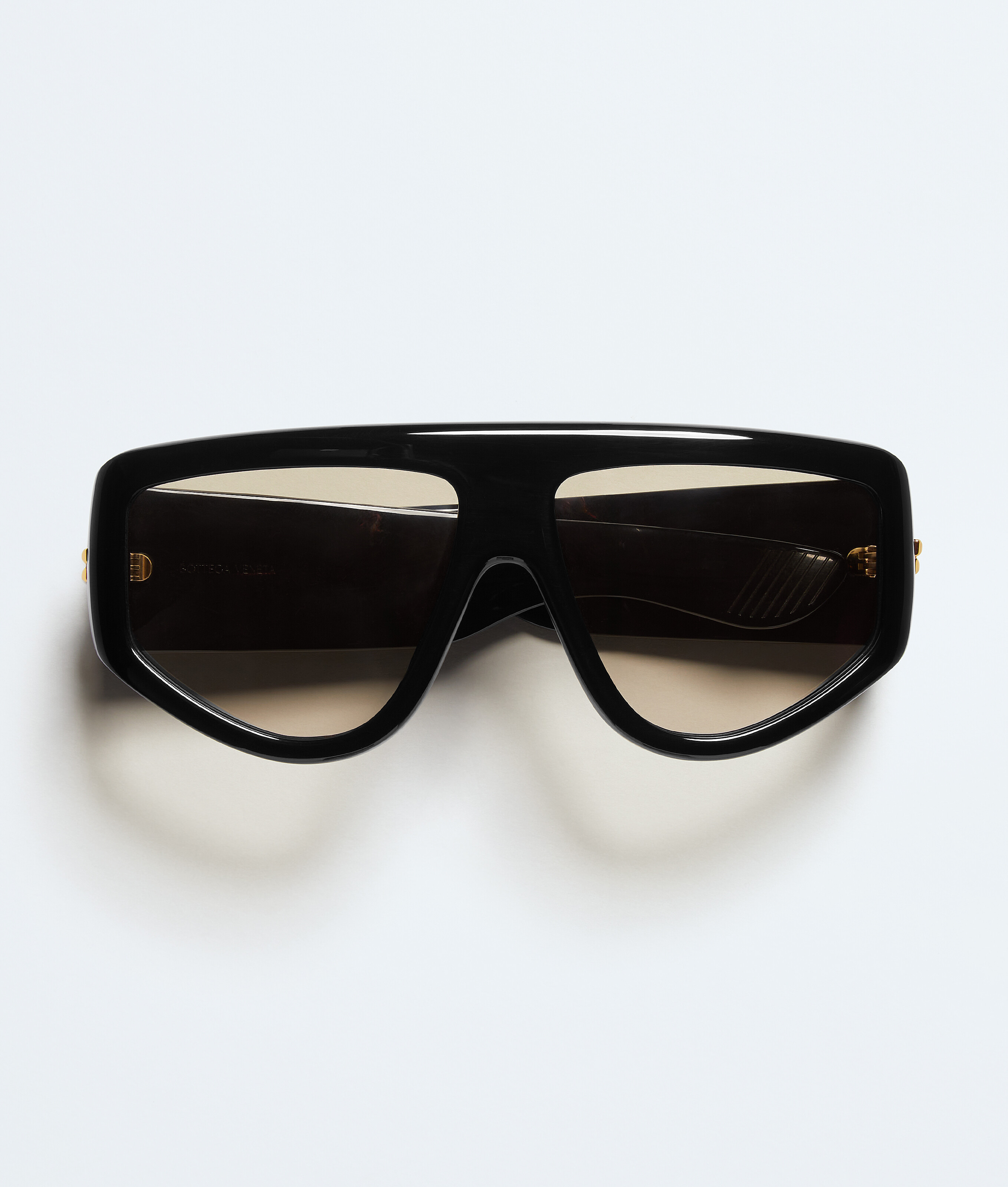 Bottega Veneta Classic Shield Sunglasses - Black - Unisex - Unisex | Bottega Veneta