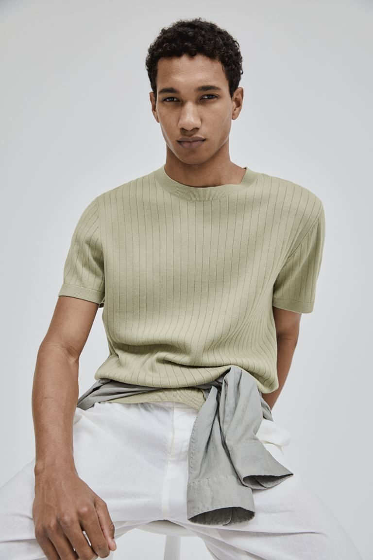 Regular Fit Knit T-shirt | H&M (US + CA)